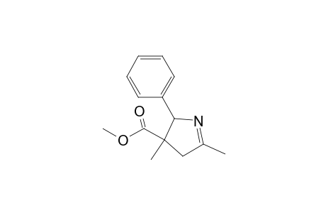 Methyl 2,ref.-4-dimethyl-trans-5-phenyl-1-pyrroline-4-carboxylate