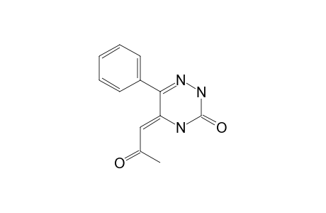 (5Z)-5-(2-oxopropylidene)-6-phenyl-2H-1,2,4-triazin-3-one