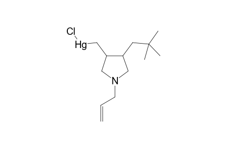 4-(Chloromercuriomethyl)-3-(2',2'-dimethylpropyl)-1-(2"-propenyl)pyrrolidine