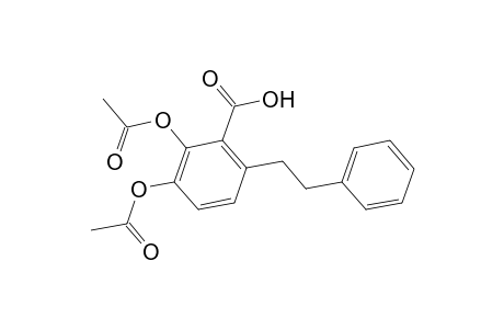 Benzoic acid, 2,3-bis(acetyloxy)-6-(2-phenylethyl)-