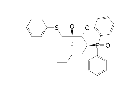 (2R*,3R*,4S*)-4-DIPHENYLPHOSPHINOYL-2-METHYL-1-PHENYLSULPHANYLOCTAN-2,3-DIOL