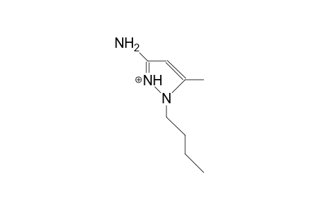 3-Amino-1-butyl-5-methyl-2-pyrazolium cation