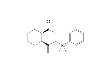 cis-1-Acetyl-2-[3-dimethyl(phenyl)silylprop-1-en-2-yl]cyclohexane