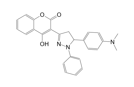 3-{5-[4-(dimethylamino)phenyl]-1-phenyl-4,5-dihydro-1H-pyrazol-3-yl}-4-hydroxy-2H-chromen-2-one