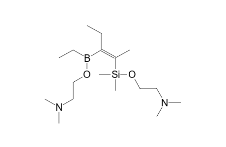 (E)-3-{[2-(Dimethylamino)ethoxy]ethylboryl}-2-{[2-(dimethyl-amino)ethoxy]dimethylsilyl}-2-pentene