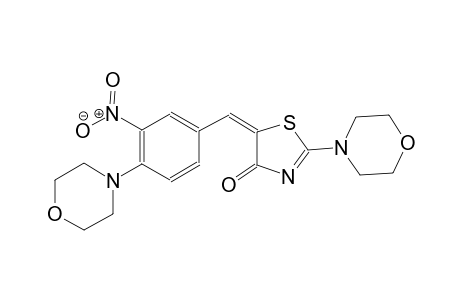 (5E)-2-(4-morpholinyl)-5-[4-(4-morpholinyl)-3-nitrobenzylidene]-1,3-thiazol-4(5H)-one