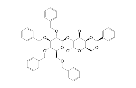METHYL-4,6-O-BENZYLIDENE-2-O-(2,3,4,6-TETRA-O-BENZYL-BETA-D-GLUCOPYRANOSYL)-ALPHA-D-GALACTOPYRANOSIDE