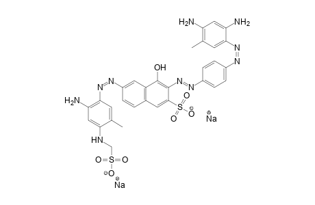 Disodium 6-({2-amino-5-methyl-4-[(sulfonatomethyl)amino]phenyl}diazenyl)-3-({4-[(2,4-diamino-5-methylphenyl)diazenyl]phenyl}diazenyl)-4-hydroxy-2-naphthalenesulfonate