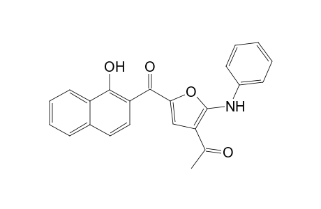 1-{5-[(1-Hydroxynaphthalen-2-yl)carbonyl]-2-(phenylamino)-furan-3-yl}ethan-1-one