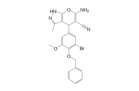 pyrano[2,3-c]pyrazole-5-carbonitrile, 6-amino-4-[3-bromo-5-methoxy-4-(phenylmethoxy)phenyl]-1,4-dihydro-3-methyl-