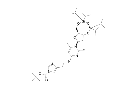 N4-[2-[1-(TERT.-BUTOXYCARBONYL)-IMIDAZOL-4-YL]-ETHYL]-6-METHYL-3',5'-O-[(TETRAISOPROPYL)-DISILOXANE-1,3-DIYL]-2'-DEOXYCYTIDINE