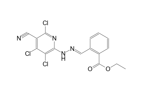 benzoic acid, 2-[(E)-[(3,4,6-trichloro-5-cyano-2-pyridinyl)hydrazono]methyl]-, ethyl ester