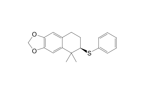 (6R)-5,5-Dimethyl-6-(phenylthio)-5,6,7,8-tetrahydronaphtho[2,3-d]-1,3-dioxole