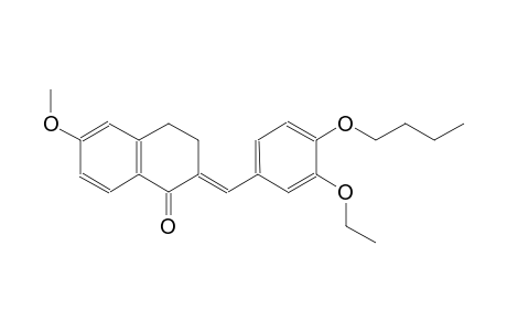 (2E)-2-(4-butoxy-3-ethoxybenzylidene)-6-methoxy-3,4-dihydro-1(2H)-naphthalenone