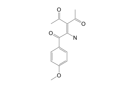 3-ACETYL-2-AMINO-1-p-METHOXYPHENYLPENT-2-ENE-1,4-DIONE