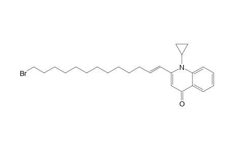 1-CYCLOPROPYL-2-[(E)-13-BROMOTRIDEC-1'-ENYL]-4-(1H)-QUINOLONE