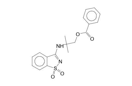 1,1-Dioxo-3-(2-methyl-3-benzoyloxy-2-propylamino)-1,2-benzothiazole