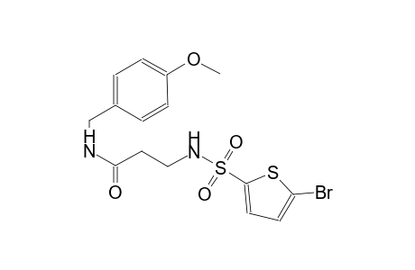 3-{[(5-bromo-2-thienyl)sulfonyl]amino}-N-(4-methoxybenzyl)propanamide