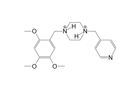 1-(4-pyridinylmethyl)-4-(2,4,5-trimethoxybenzyl)piperazinediium