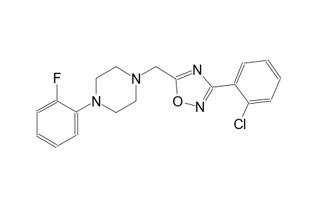 piperazine, 1-[[3-(2-chlorophenyl)-1,2,4-oxadiazol-5-yl]methyl]-4-(2-fluorophenyl)-