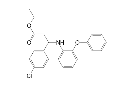3-(4-Chlorophenyl)-3-(2-phenoxyphenylamino)-ethylpropanoate