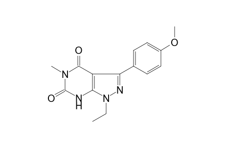 1-Ethyl-3-(4-methoxyphenyl)-5-methyl-1H-pyrazolo[3,4-d]pyrimidine-4,6(5H,7H)-dione