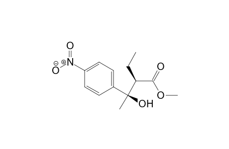 Syn-methyl 2-ethyl-3-hydroxy-3-(4-nitrophenyl)butanoate