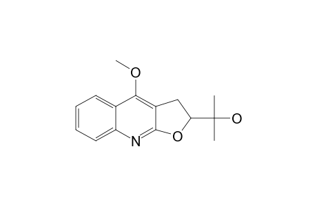2-(1-HYDROXY-1-METHYLETHYL)-4-METHOXY-2,3-DIHYDROFURO-[2,3-B]-CHINOLINE