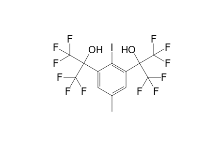 1,1,1,3,3,3-hexafluoro-2-[2-iodo-5-methyl-3-[2,2,2-trifluoro-1-hydroxy-1-(trifluoromethyl)ethyl]phenyl]propan-2-ol