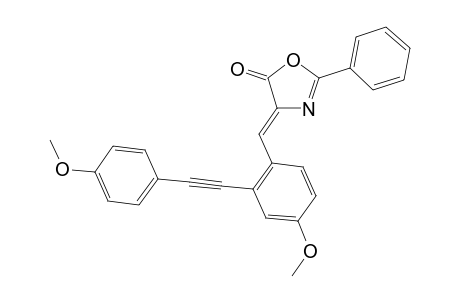 (Z)-4-(4-Methoxy-2-((4-methoxyphenyl)ethynyl)benzylidene)-2-phenyloxazol-5(4H)-one