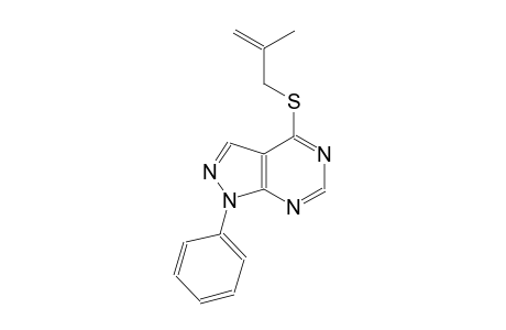 4-[(2-methyl-2-propenyl)sulfanyl]-1-phenyl-1H-pyrazolo[3,4-d]pyrimidine