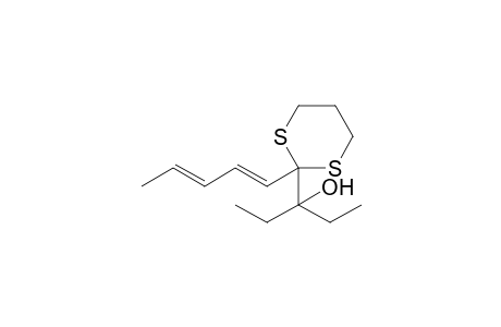 2-(1-Hydroxy-1-ethylpropyl)-2-(1,3-pentadienyl)-1,3-dithiane