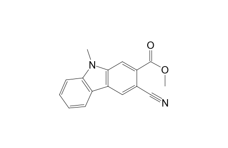 9H-Carbazole-2-carboxylic acid, 3-cyano-9-methyl-, methyl ester