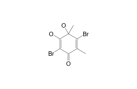 2,5-Dibromo-3,4-dihydroxy-4,6-dimethylcyclohexa-2,5-dienone