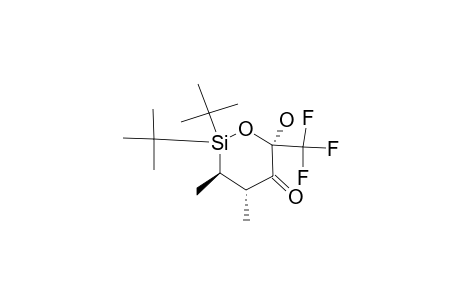(3R,4S,6R)-2,2-ditert-butyl-6-hydroxy-3,4-dimethyl-6-(trifluoromethyl)oxasilinan-5-one