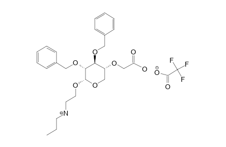 (N-2-PROPYL-AMINOETHYL)-2,3-DI-O-BENZYL-4-O-(TRIFLUOROACETATE-TERT.-BUTOXYCARBONYLMETHYL-TRIFLUOROACETATE)-ALPHA-D-XYLOPYRANOSIDE