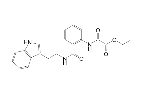 acetic acid, [[2-[[[2-(1H-indol-3-yl)ethyl]amino]carbonyl]phenyl]amino]oxo-, ethyl ester