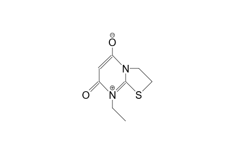 Anhydro-(8-ethyl-2,3-dihydro-5-hydroxy-7-oxo-thiazolo[3,2-A]pyrimidinium hydroxide)