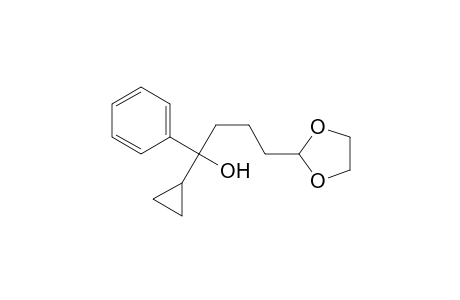2-(4-Cyclopropyl-4-hydroxy-4-phenylbutyl)-1,3-dioxolane