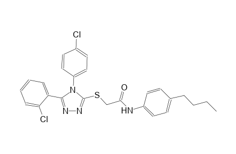 N-(4-butylphenyl)-2-{[5-(2-chlorophenyl)-4-(4-chlorophenyl)-4H-1,2,4-triazol-3-yl]sulfanyl}acetamide
