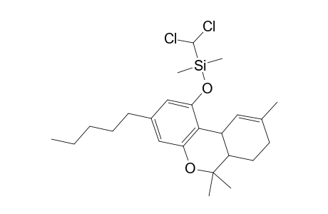 (Dichloromethyl)(dimethyl)[(6,6,9-trimethyl-3-pentyl-6a,7,8,10a-tetrahydro-6H-benzo[c]chromen-1-yl)oxy]silane