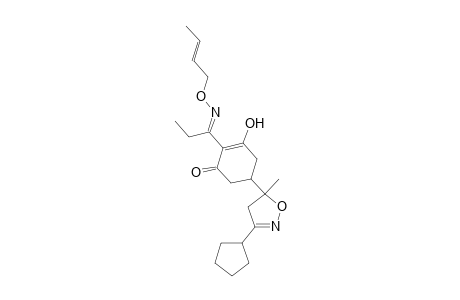 2-Cyclohexen-1-one, 2-[1-[(2-butenyloxy)imino]propyl]-5-(3-cyclopentyl-4,5-dihydro-5-methyl-5-isoxazolyl)-3-hydroxy-