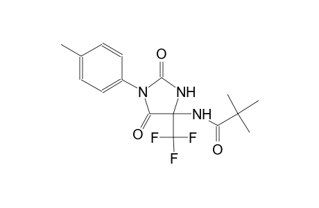 2,2-dimethyl-N-[1-(4-methylphenyl)-2,5-dioxo-4-(trifluoromethyl)-4-imidazolidinyl]propanamide
