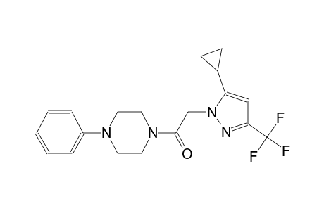 1-{[5-cyclopropyl-3-(trifluoromethyl)-1H-pyrazol-1-yl]acetyl}-4-phenylpiperazine
