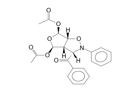 2-PHENYL-EXO-3-BENZOYL-5,7-DIACETOXYTETRAHYDROFURANO[3,4-D]ISOXAZOLIDINE