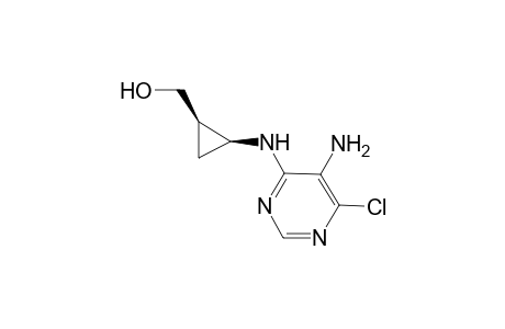 (+-)-cis-[2-(5-Amino-6-chloropyrimidin-4-ylamino)cyclopropyl]methanol