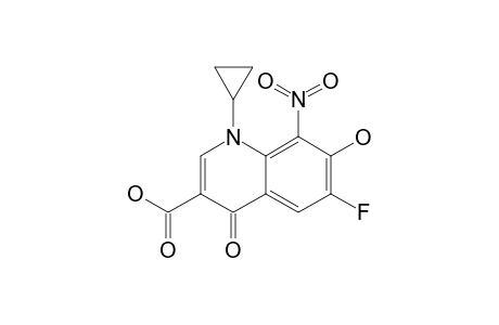 1-CYCLOPROPYL-6-FLUORO-7-HYDROXY-8-NITRO-4-OXO-1,4-DIHYDROQUINOLINE-3-CARBOXYLIC-ACID