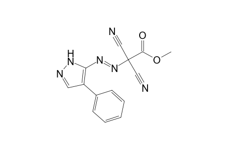 Methyl 2,2-dicyano-2-[(4'-phenylpyrazol-5'-yl)azo]acetate