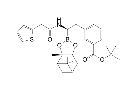 (+)-Pinanediol (1R)-2-[3-(tert-butoxycarbonyl)phenyl]-1-(2-thienylacetylamino)ethaneboronate