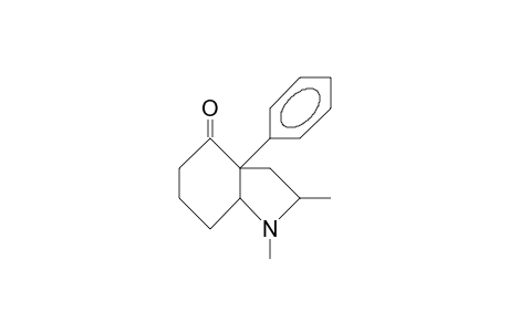 trans-1,2-Dimethyl-4-oxo-3a-phenyl-cis-octahydro-indole